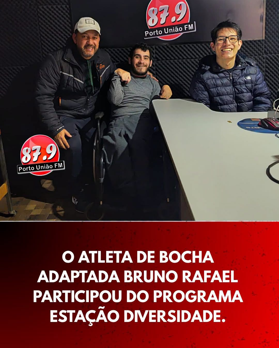 Estação Diversidade recebe atleta Bruno Rafael e destaca trajetória de dedicação à bocha adaptada