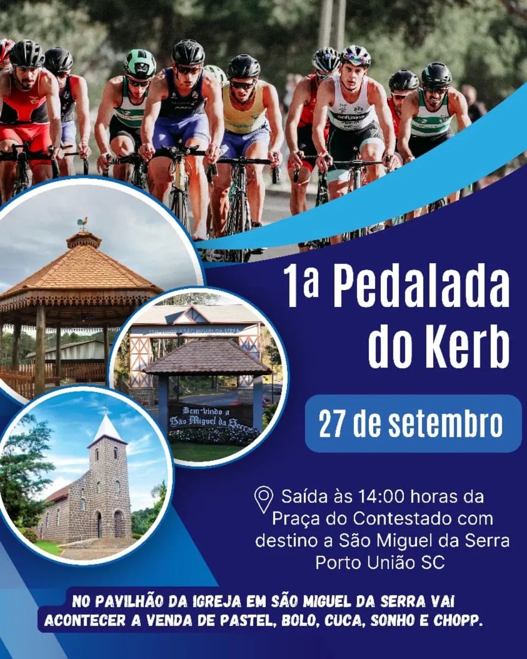 Pedalada do Kerb: Porto União une esporte e tradição em evento inédito