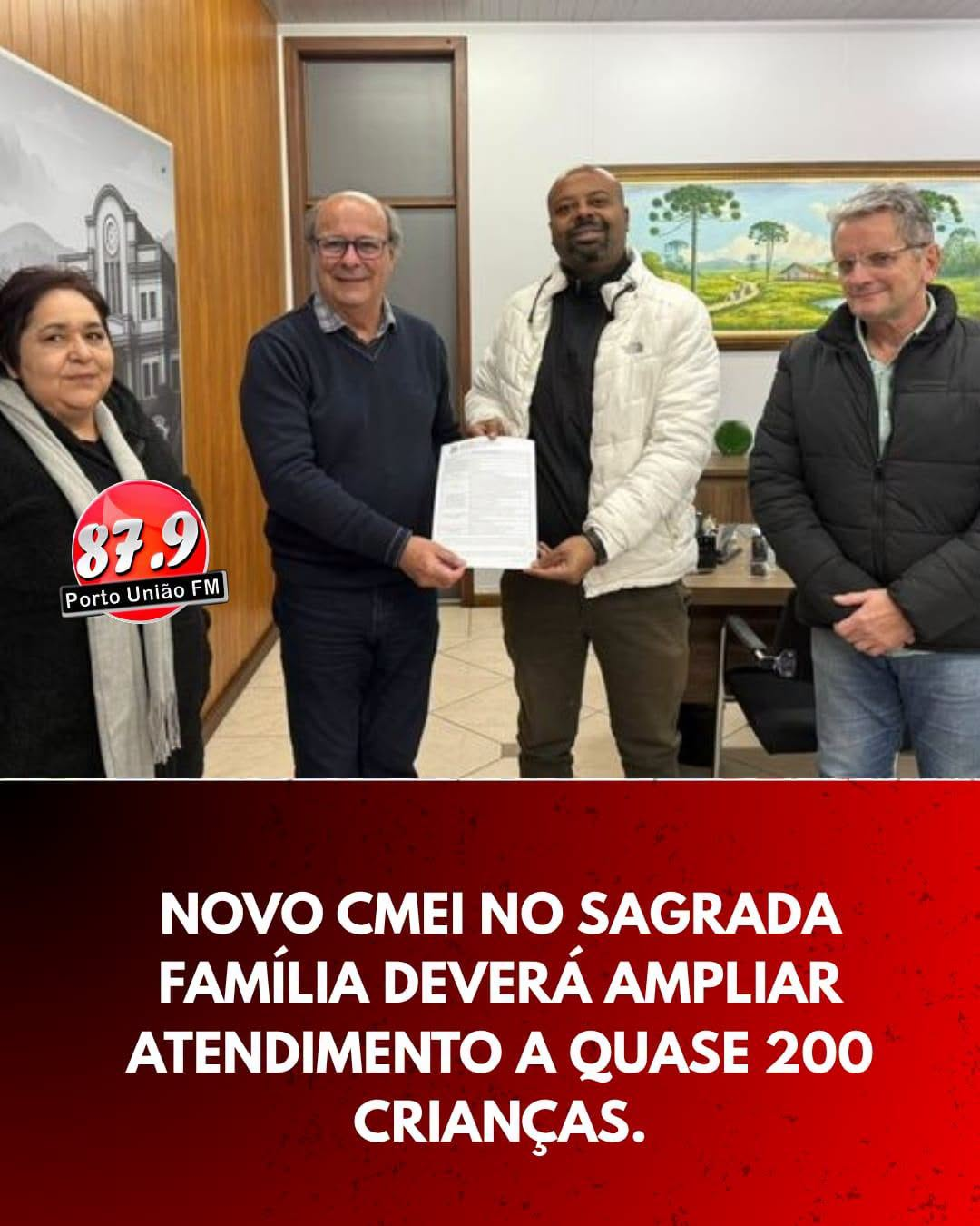 União da Vitória terá novo CMEI no bairro Sagrada Família com investimento de R$ 3,6 milhões