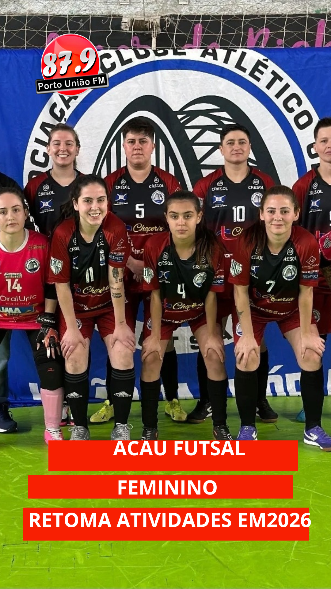 Time da ACAU Futsal inicia temporada 2026