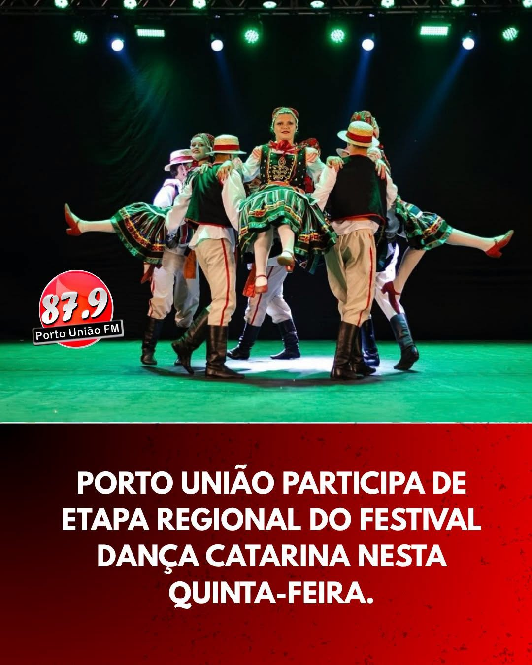 Estudantes de Porto União participam da etapa regional do Festival Dança Catarina em Major Vieira