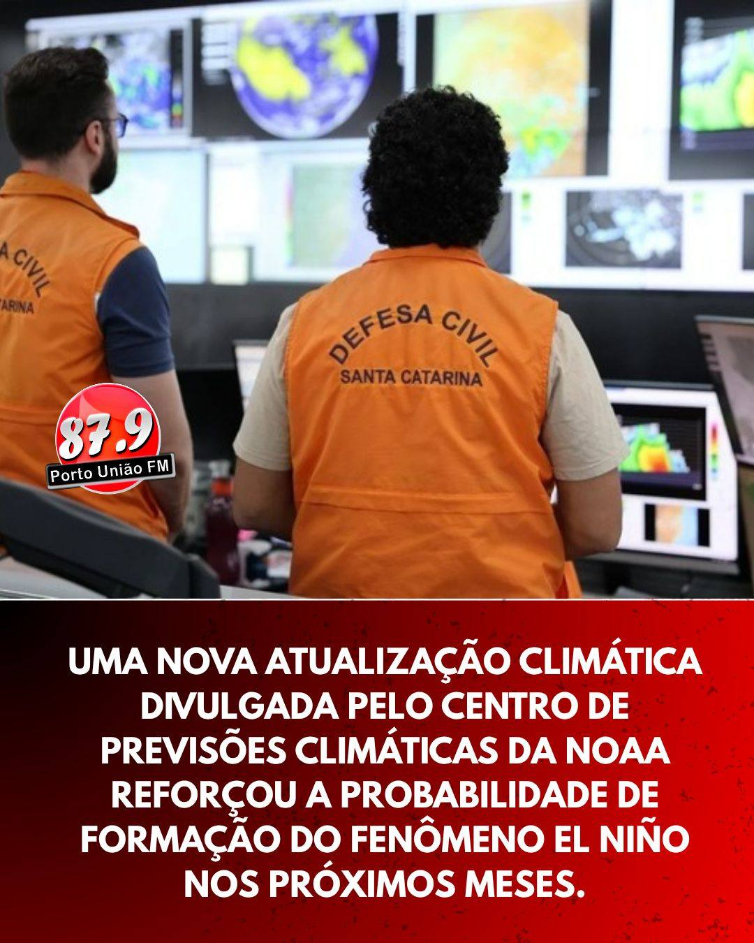 Uma nova atualização climática divulgada pelo Centro de Previsões Climáticas da NOAA reforçou a probabilidade de formação do fenômeno El Niño nos próximos meses