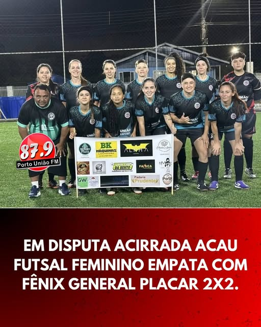 Em um confronto marcado pela intensidade e pelo domínio técnico, a equipe do ACAU Feminino empatou em 2 a 2 contra a Fênix General