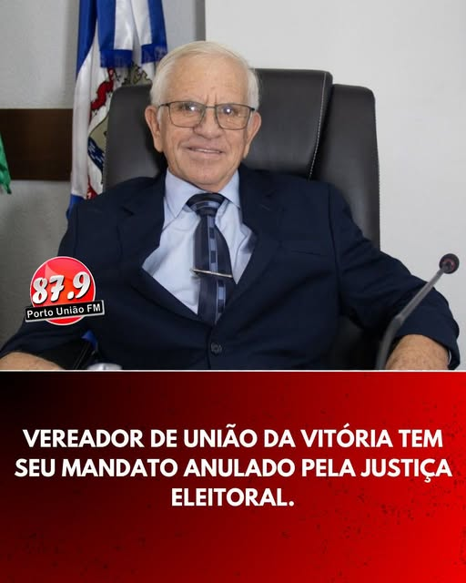 Justiça Eleitoral determina perda de mandato de vereador em União da Vitória