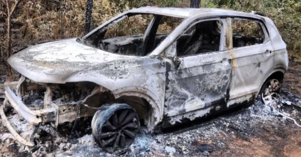 Automóvel é encontrado queimado em Mafra