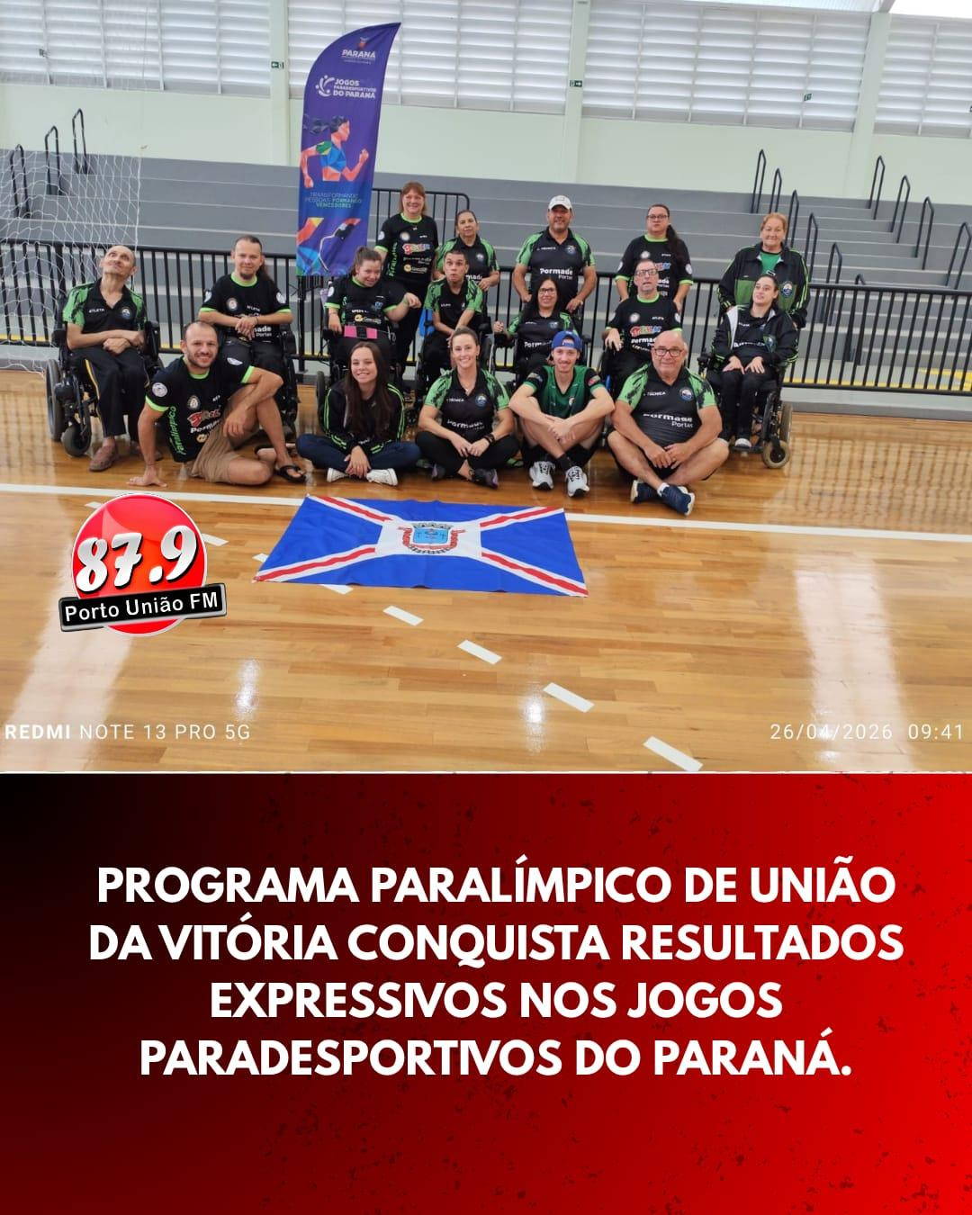 O Programa Paralímpico de União da Vitória encerrou sua participação na 3ª etapa dos Jogos Paradesportivos do Paraná