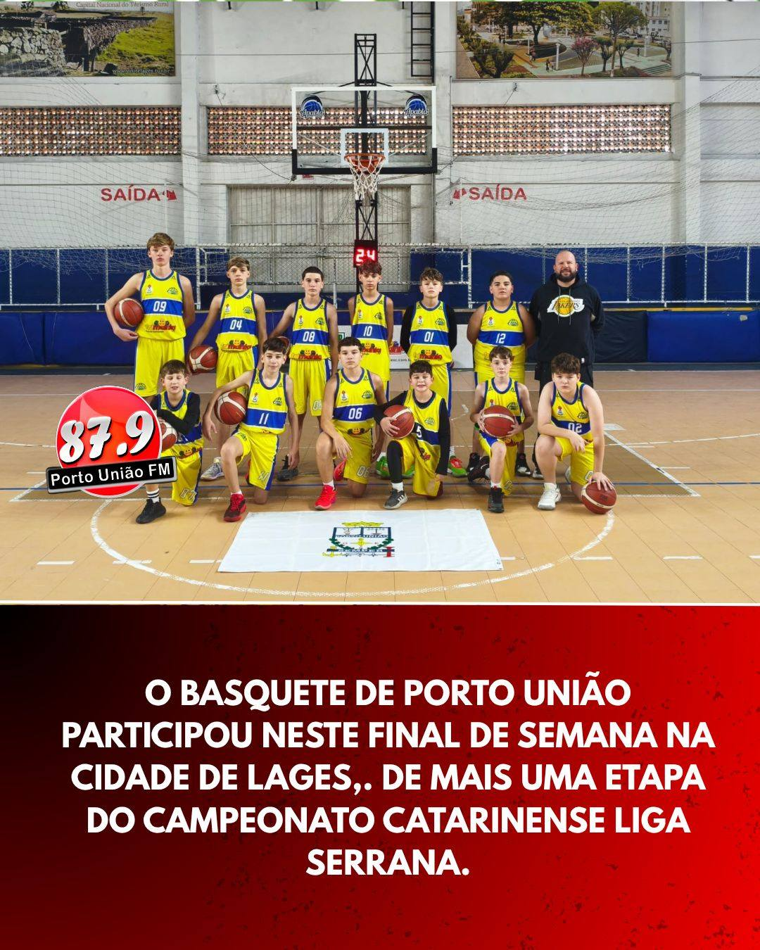 O Basquete de Porto União participou neste final de semana na cidade de Lages,. De mais uma etapa do Campeonato Catarinense Liga Serrana.
