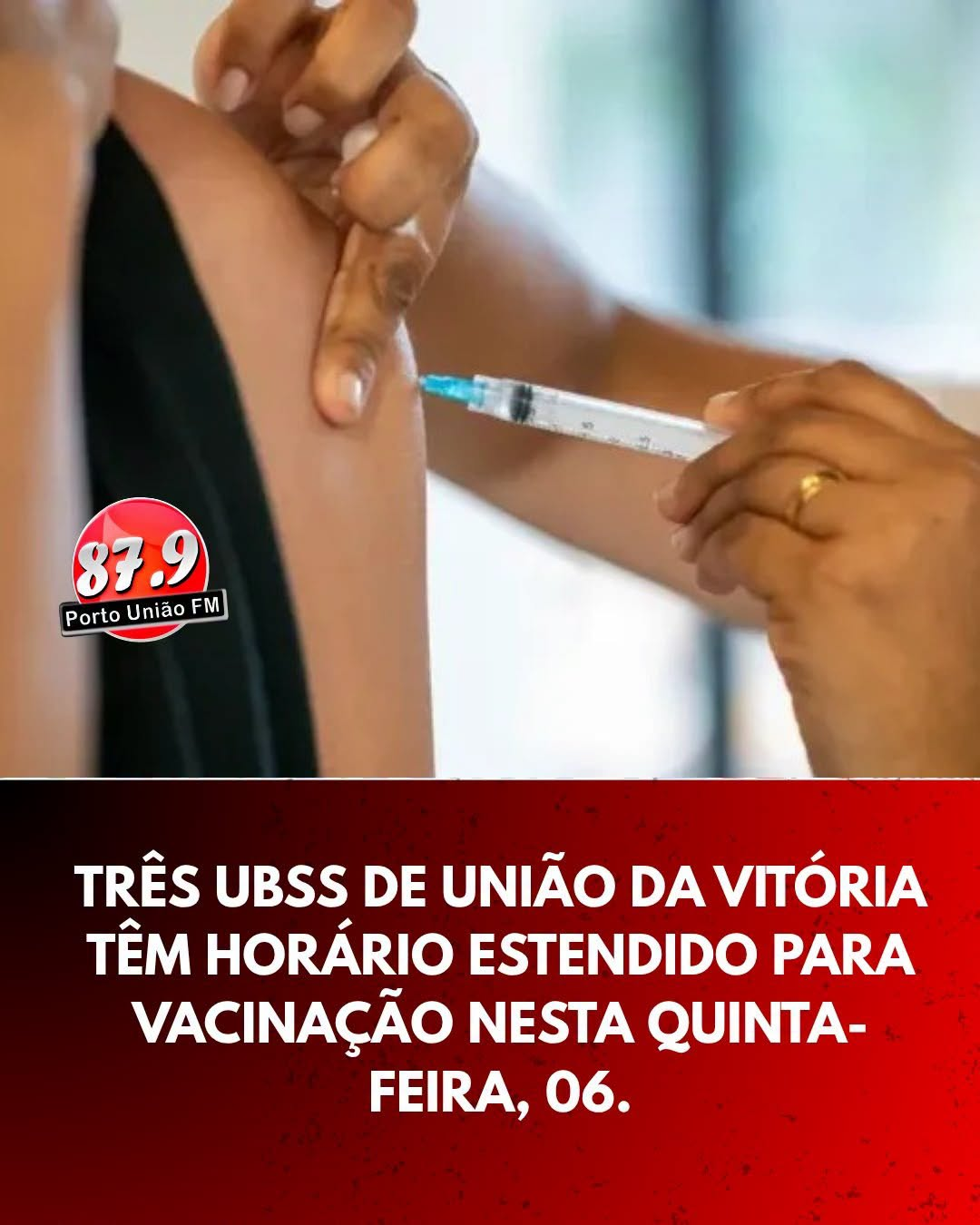 UBSs de União da Vitória terão atendimento estendido para vacinação nesta quinta-feira