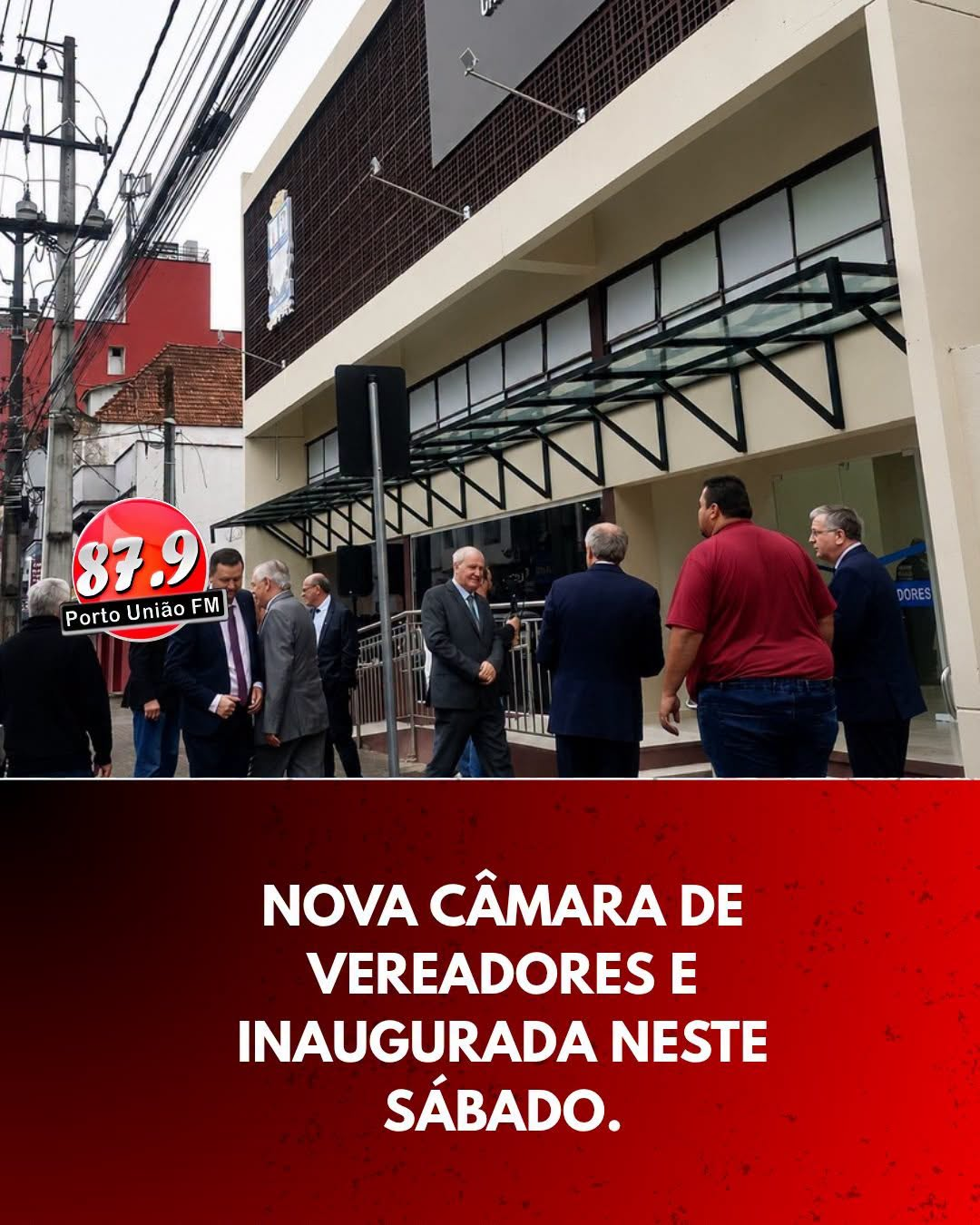 Porto União comemora 109 anos com inauguração da nova sede da Câmara de Vereadores