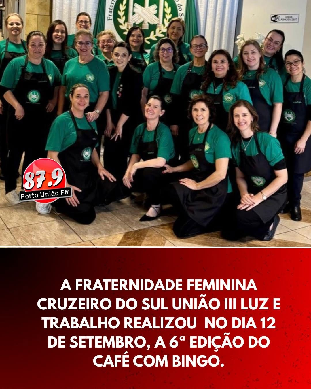 Fraternidade Feminina realiza Café com Bingo e arrecada mais de R$ 10 mil para a Rede Feminina