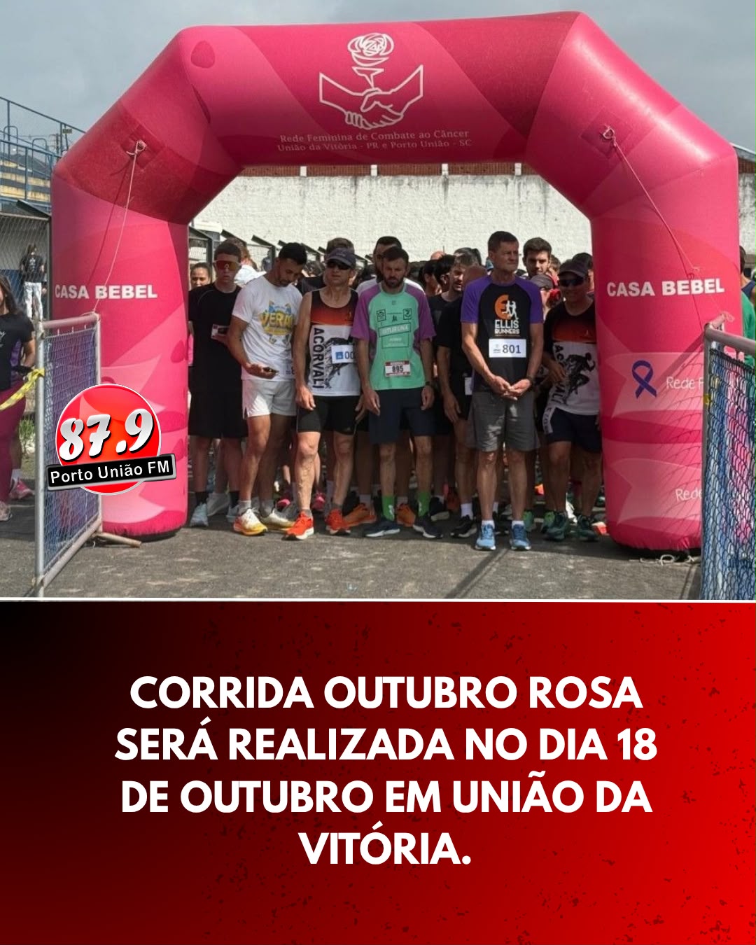 União da Vitória recebe Corrida Outubro Rosa neste domingo