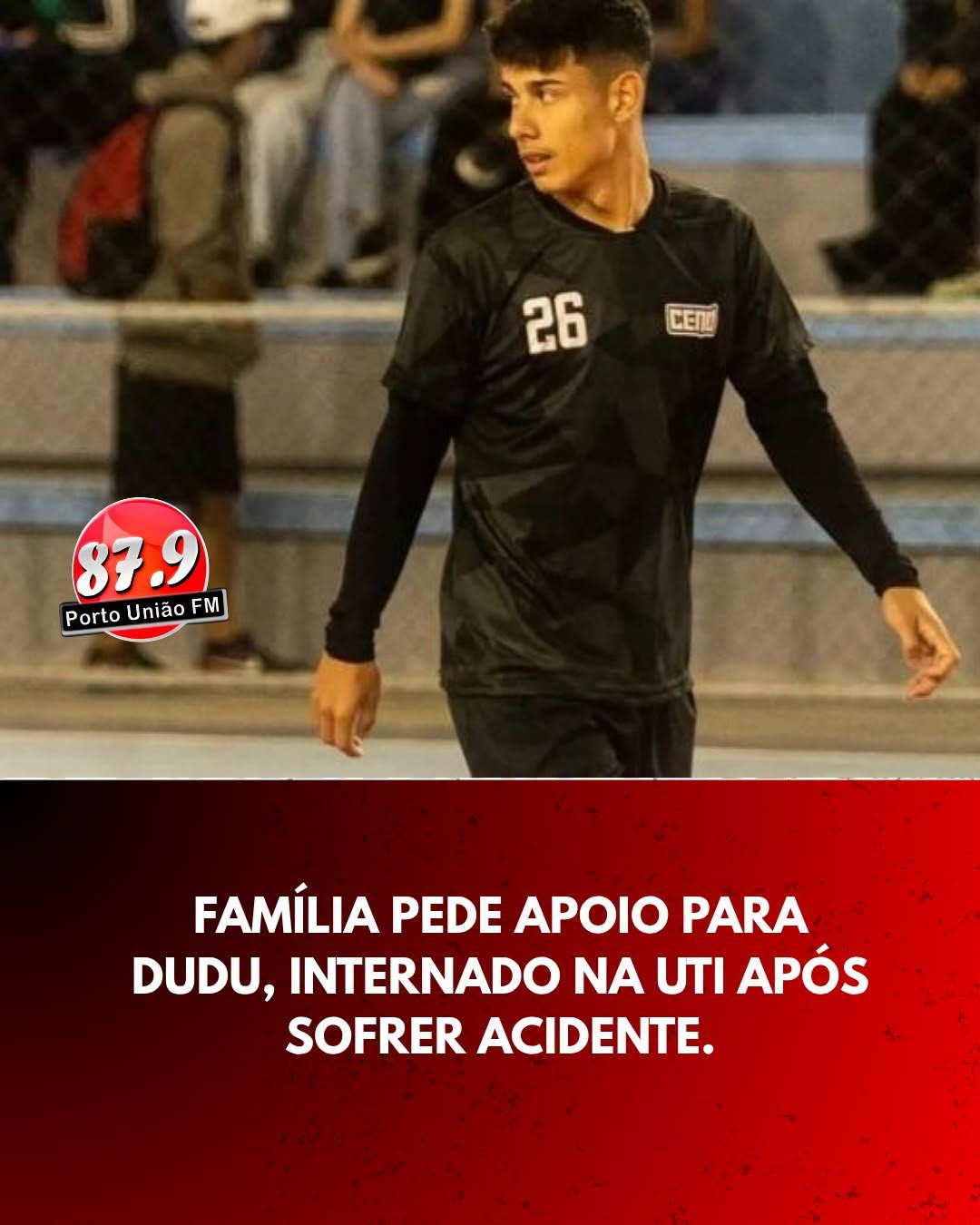 Família de Dudu pede apoio da comunidade após jovem sofrer acidente