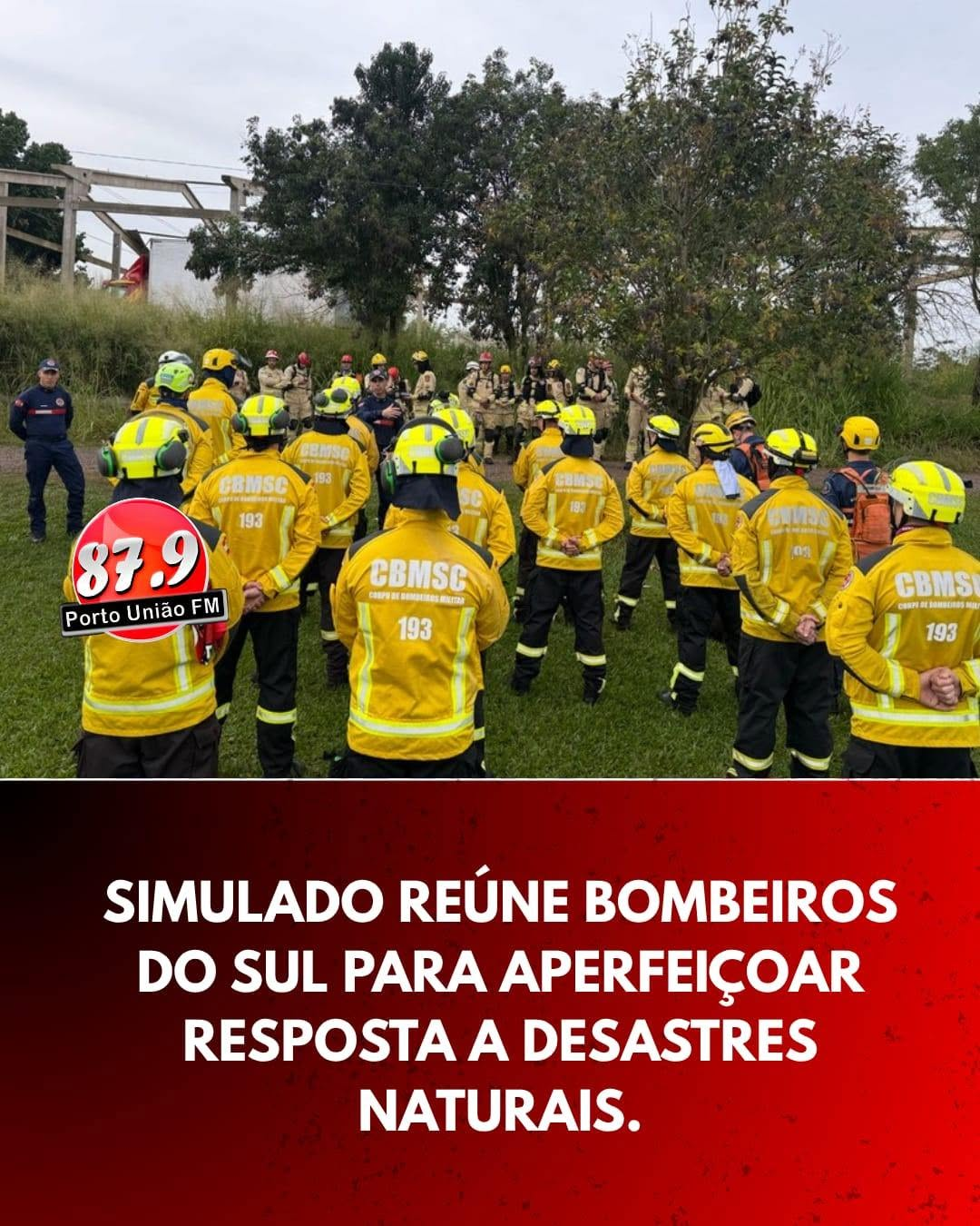 Bombeiros de Santa Catarina participam de simulado interestadual de desastres no Rio Grande do Sul