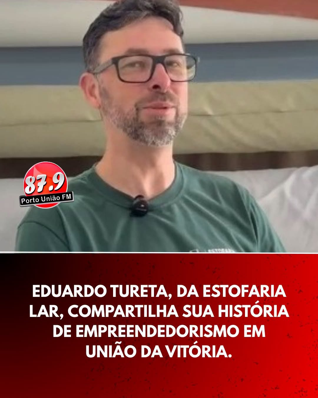 Eduardo Tureta da Estofaria do Lar  compartilha sua história de empreendedorismo em União da Vitória