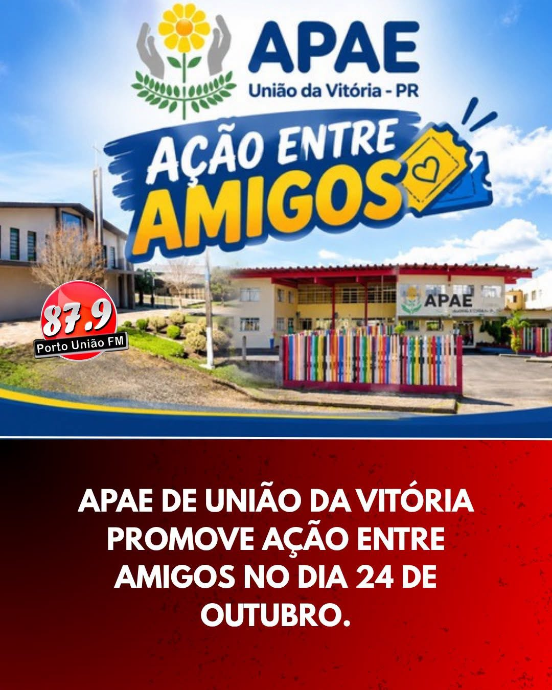 APAE de União da Vitória promove Ação Entre Amigos com prêmios em dinheiro e outros brindes