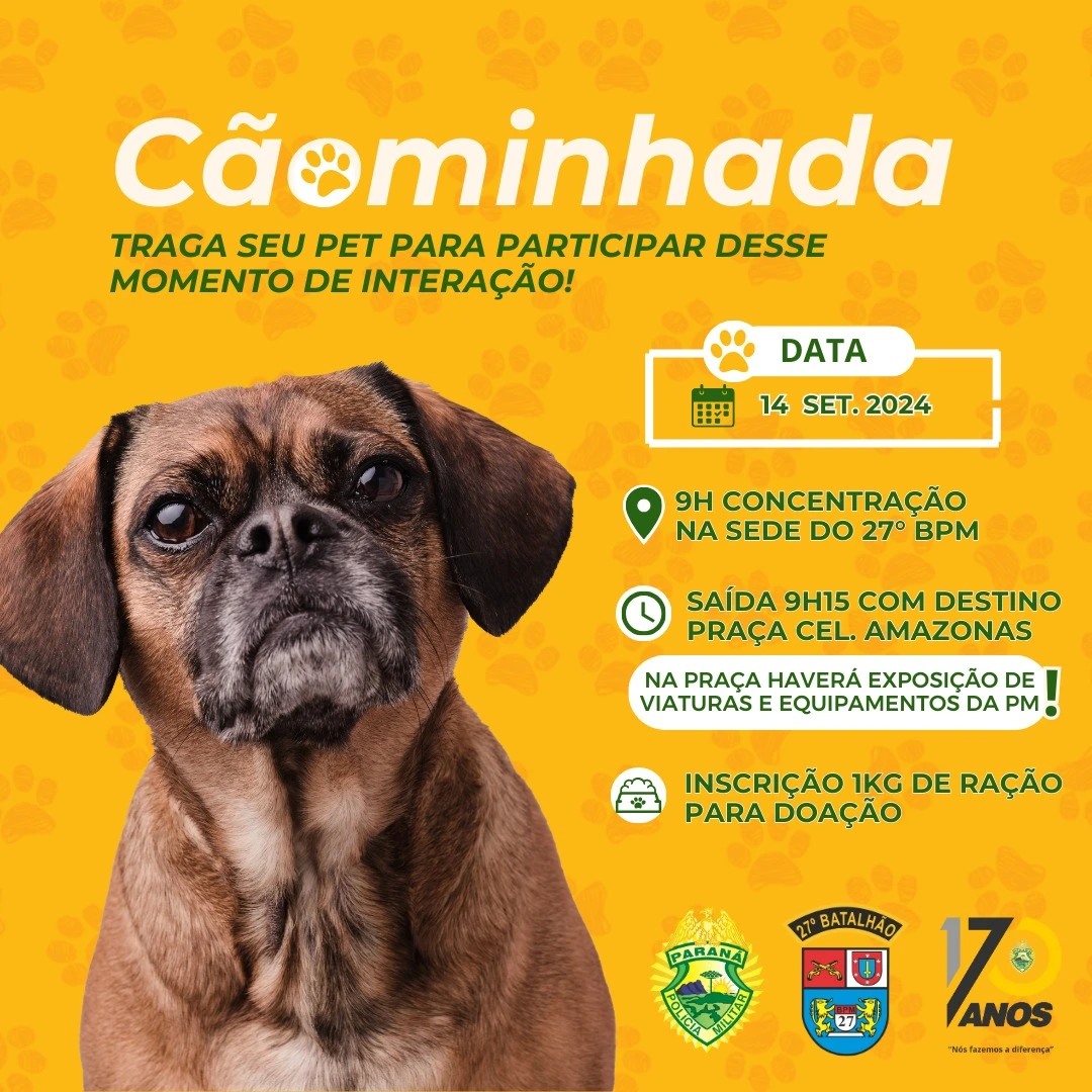 VEM AÍ A "CÃOMINHADA"