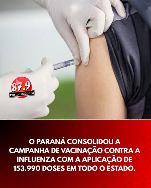 Paraná aplica mais de 189 mil vacinas no Dia D contra a gripe