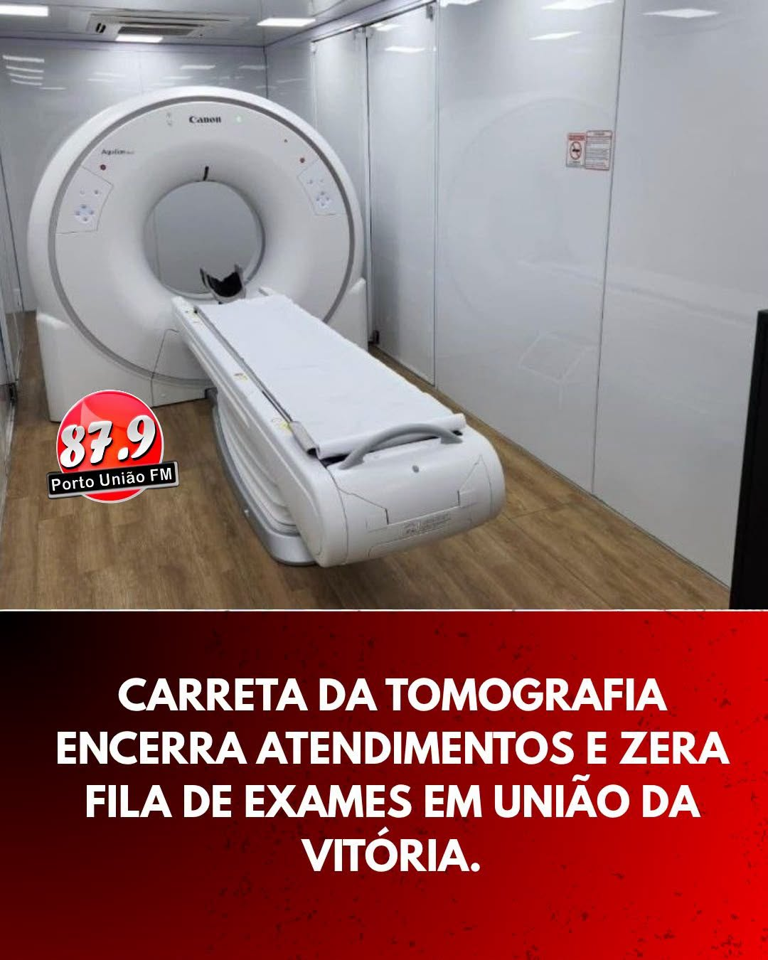 Carreta da Tomografia encerra atendimentos em União da Vitória com 1.561 exames realizados A Carreta da Tomografia encerrou, na sexta-feira (7), os atendimentos em União da Vitória.