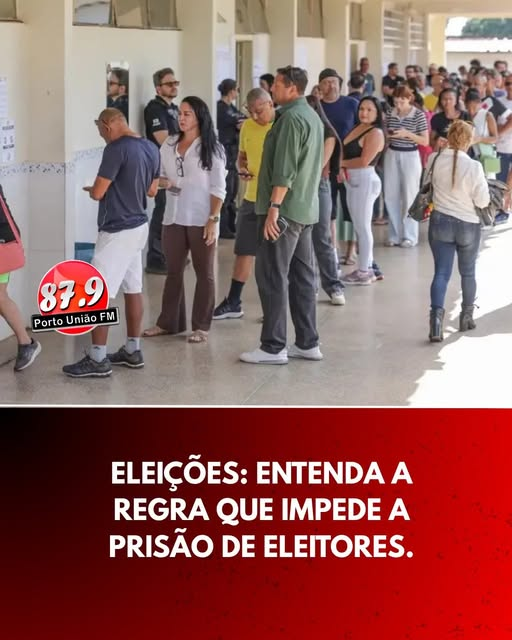A partir desta terça-feira (20), eleitores e eleitoras não podem ser presos, de acordo com o Código Eleitoral.