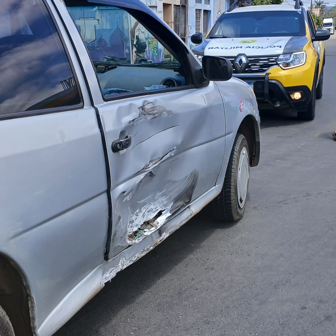 ACIDENTE ENTRE CARRO E MOTO NA MARECHAL EM UNIÃO DA VITÓRIA