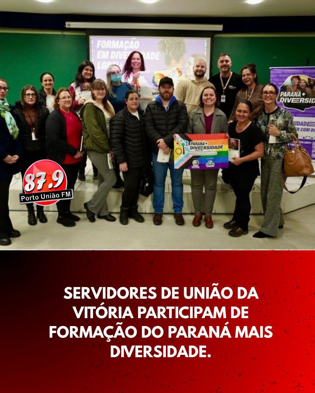 Servidores das áreas de educação, saúde e assistência social de União da Vitória participaram de quatro formações do projeto Paraná Mais Diversidade
