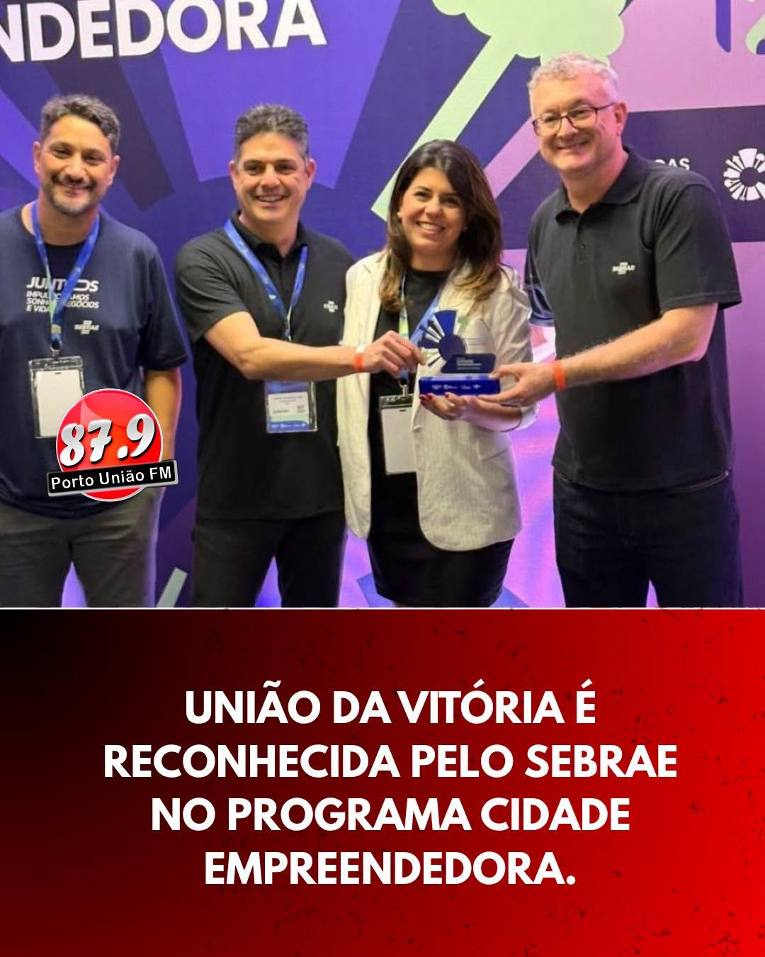 União da Vitória recebe prêmio Cidade Empreendedora do Sebrae/PR