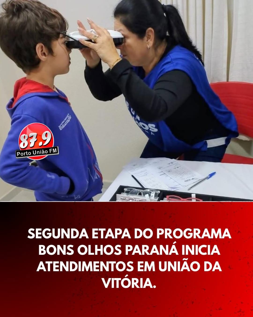 Mais de mil estudantes recebem atendimento oftalmológico e terão óculos gratuitos
