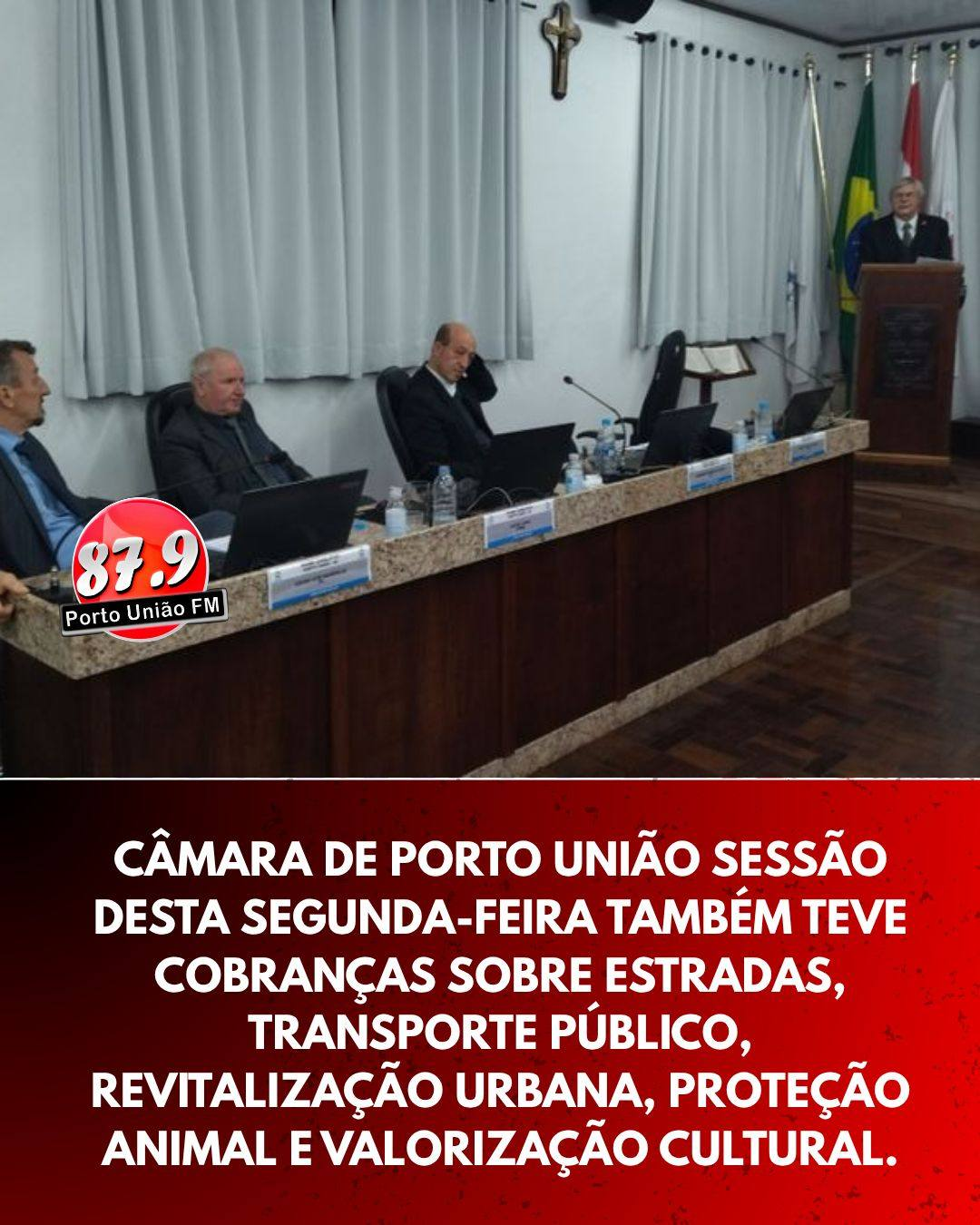 A situação da ponte localizada entre as comunidades de 25 de Julho e Santa Cruz do Timbó dominou parte dos debates da 15ª Sessão Ordinária da Câmara de Vereadores de Porto União, realizada nesta segunda-feira (18).