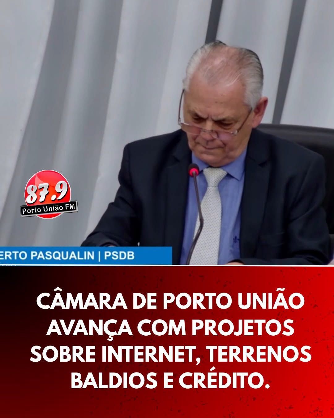Câmara de Porto União realiza 31ª sessão ordinária de 2026