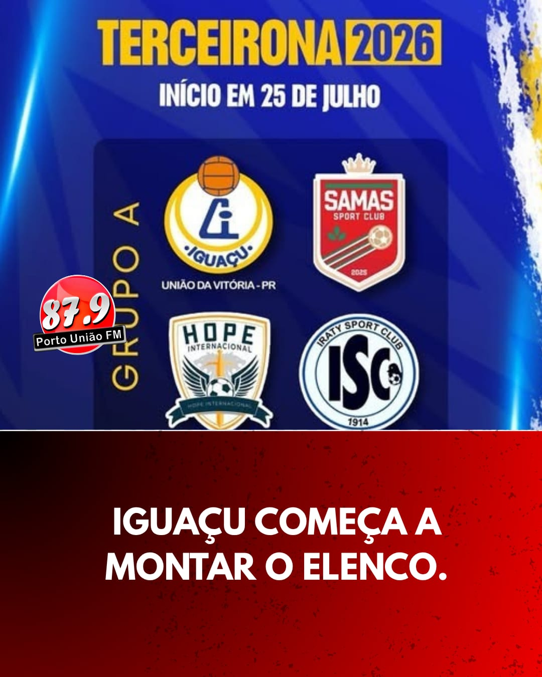 IGUAÇU COMEÇA A MONTAR O ELENCO