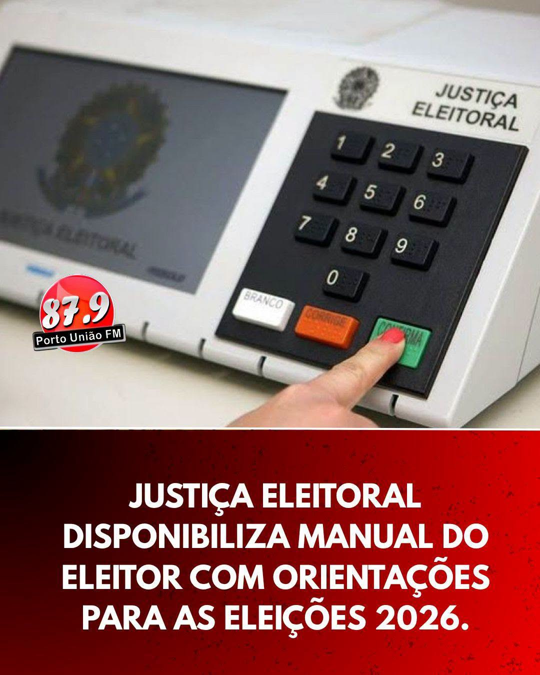 A Justiça Eleitoral disponibilizou o Manual do Eleitor