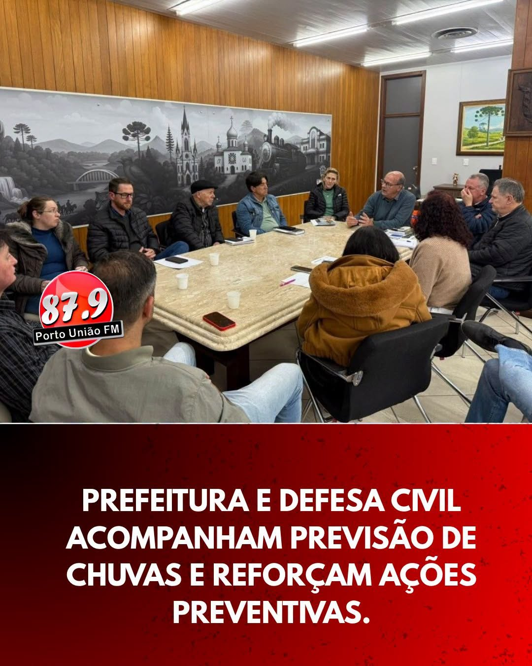 União da Vitória reforça monitoramento do Rio Iguaçu diante da previsão de chuvas intensas