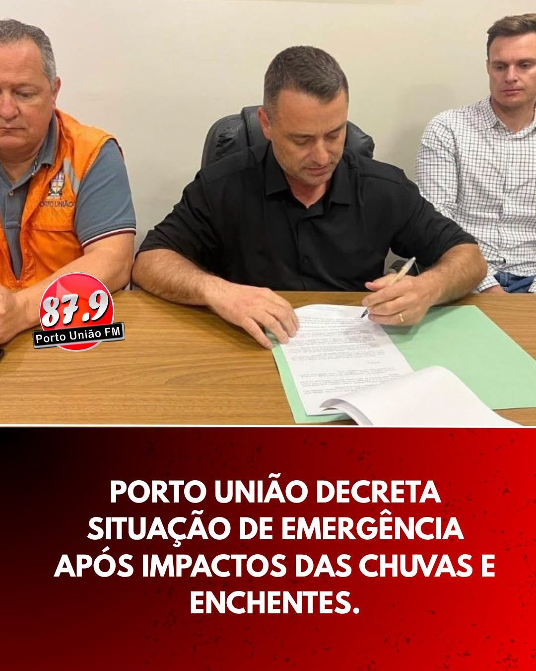 Porto União decreta situação de emergência após impactos das chuvas e das enchentes