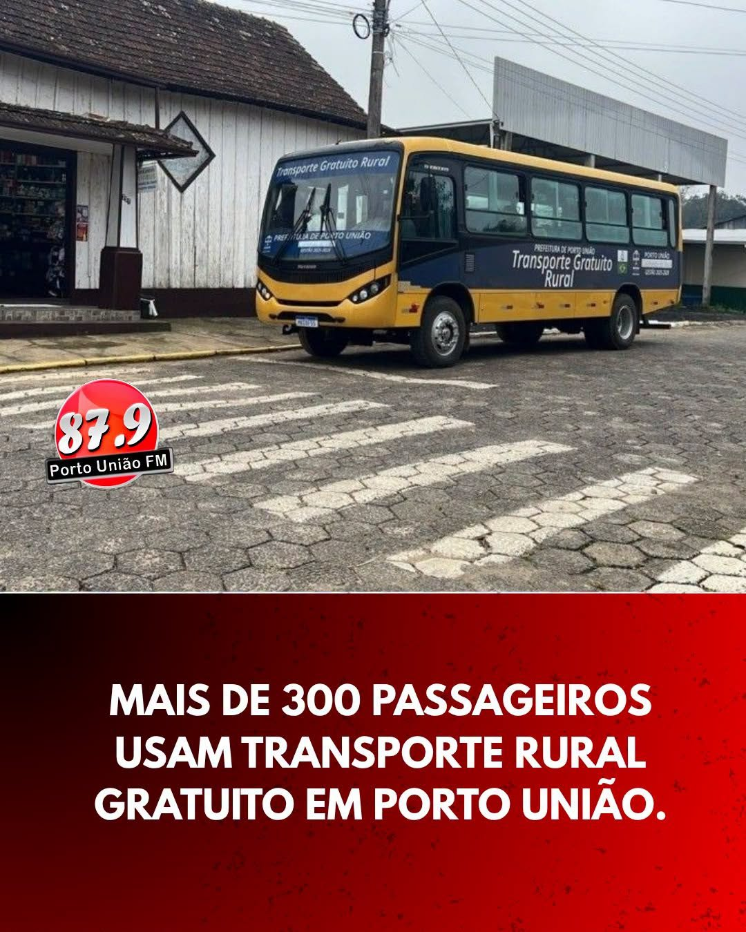 Porto União registra 308 passageiros no primeiro mês do Transporte Rural Gratuito