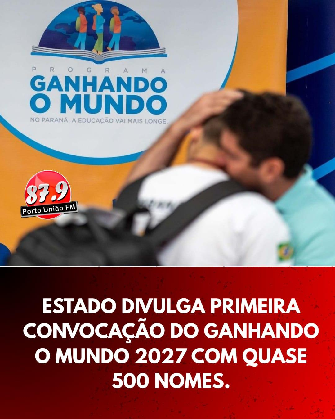 ​Governo do Paraná divulga primeira convocação do Ganhando o Mundo 2027