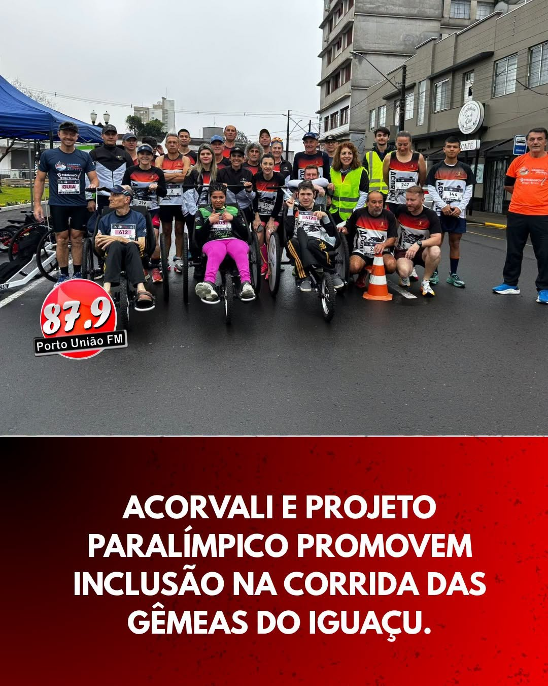 ACORVALI e Projeto Paralímpico promovem inclusão na Corrida das Gêmeas do Iguaçu